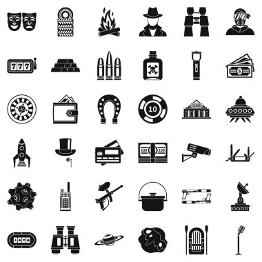 Faiz Oyunlar Icons set, basit tarzı