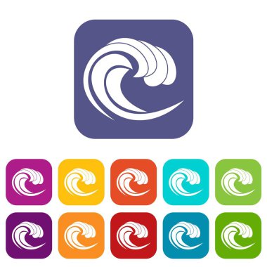 Dalga deniz gelgit simgelerin ayarlamak