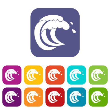 Dalga deniz gelgit simgelerin ayarlamak