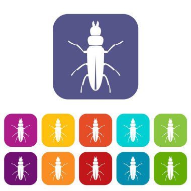 Böceği böcek Icons set