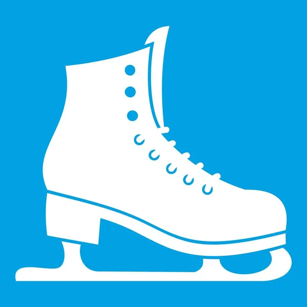 Ícone de patins branco — Vetor de Stock