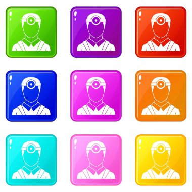 Göz doktoru baş ayna ile 9 ayarla