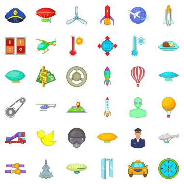 Hava taşıma simgeler kümesi, karikatür tarzı