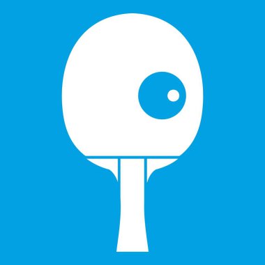 Raketleri ve top Masa Tenisi simgesi oynamak için