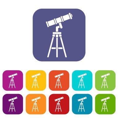 Teleskop Icons set