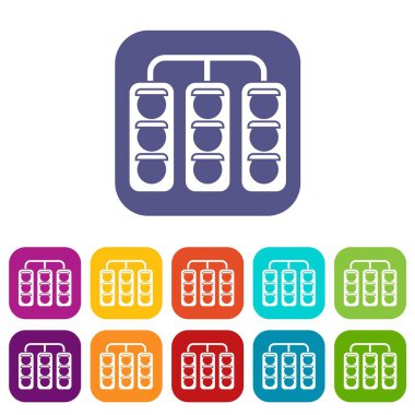 trafik ışıkları Icons set