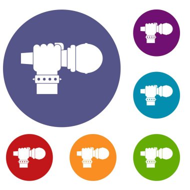 El mikrofon Icons set