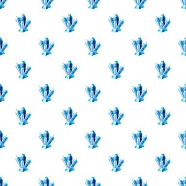 Mavi kristalleri desen