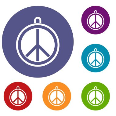 Rock işareti Icons set