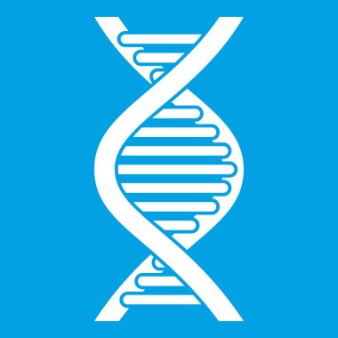 DNA iplikçik simgesi beyaz