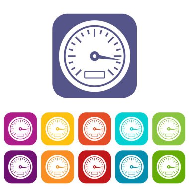 Hız göstergesi Icons set