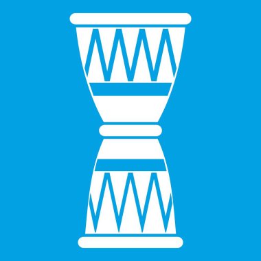 Afrika davul simgesi Beyaz