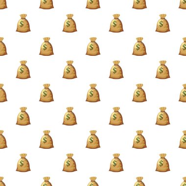 Para çantasını dolar işareti desenli