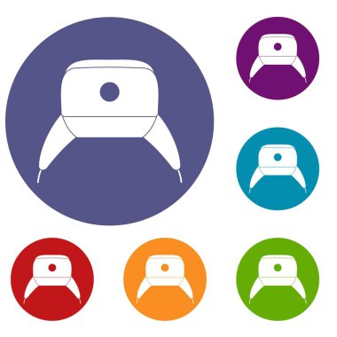 Be şapka Icons set