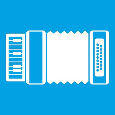 Beyaz akordeon simge