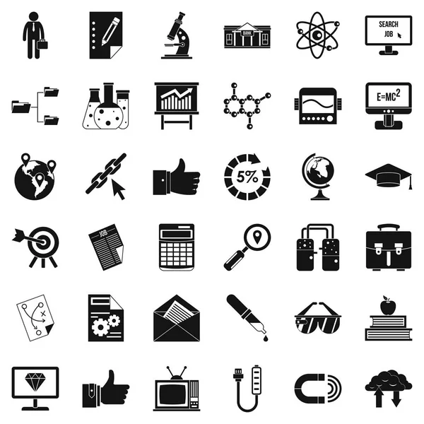 Analiz Icons set, basit tarzı