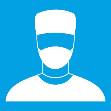 Doktor simgesi beyaz