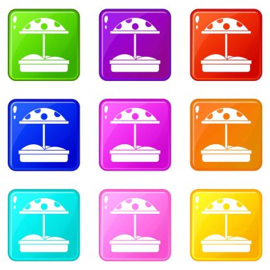 9 noktalı şemsiye ile kum ayarla