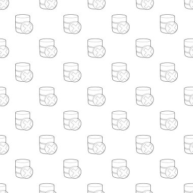 Kapalı veritabanını simgesi, anahat stili