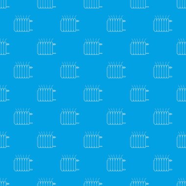 Isıtma pil desen vektör kesintisiz mavi