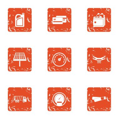 Hızlı art arda simgeler kümesi, grunge tarzı