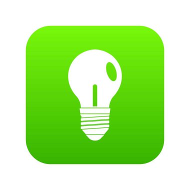 Ampul simgesi dijital yeşil