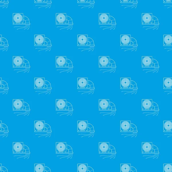 Sistem fanı ve boru desen vektör kesintisiz mavi