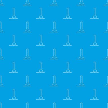 Mezun silindir desen vektör kesintisiz mavi