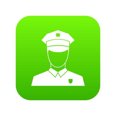 Pilot simgesi dijital yeşil