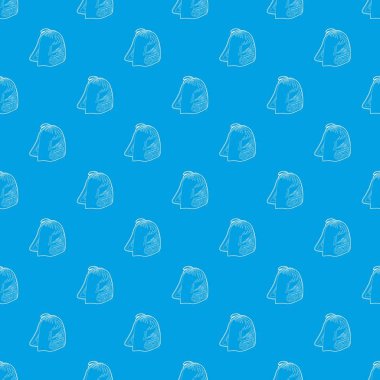 Spor sırt çantası desen vektör kesintisiz mavi