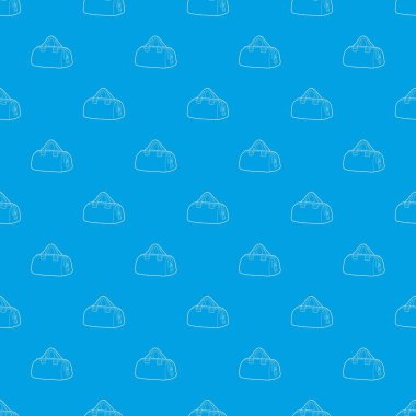 Spor çanta desen vektör kesintisiz mavi