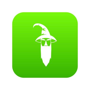 Sihirbazı simgesini dijital yeşil