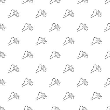 Stüdyo retro mikrofon simgesi, anahat stili