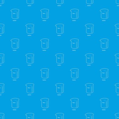Ölçüm Kupası desen vektör kesintisiz mavi