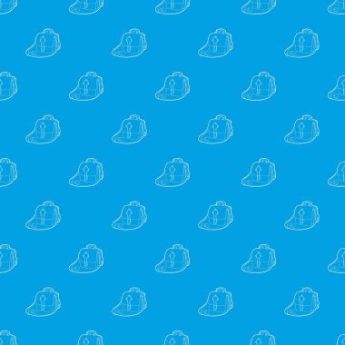 Posta çantası modeli vektör kesintisiz mavi