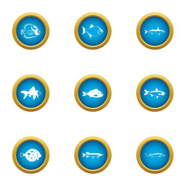 Ufaklık simgeler ayarla, stil düz