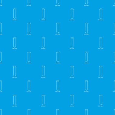 Test tüpü desen vektör kesintisiz mavi