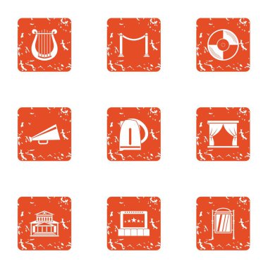 Pozlama simgeler kümesi, grunge tarzı