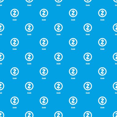 Zcash desen vektör kesintisiz mavi