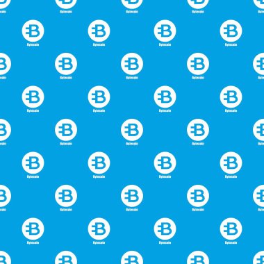 Bytecoin desen vektör kesintisiz mavi