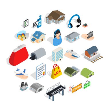 Rehin Icons set, izometrik stili