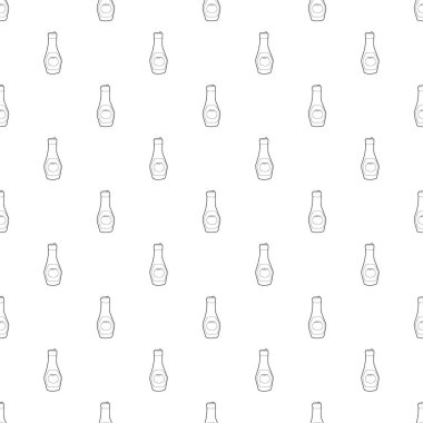 Şişe ketçap simgesi, anahat stili