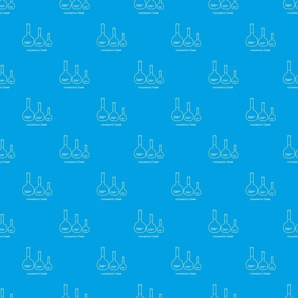 Volumetric flask desen vektör kesintisiz mavi
