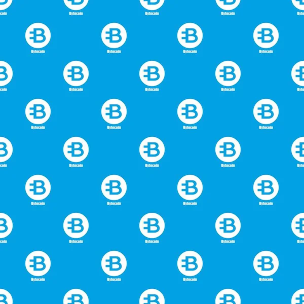 Bytecoin desen vektör kesintisiz mavi