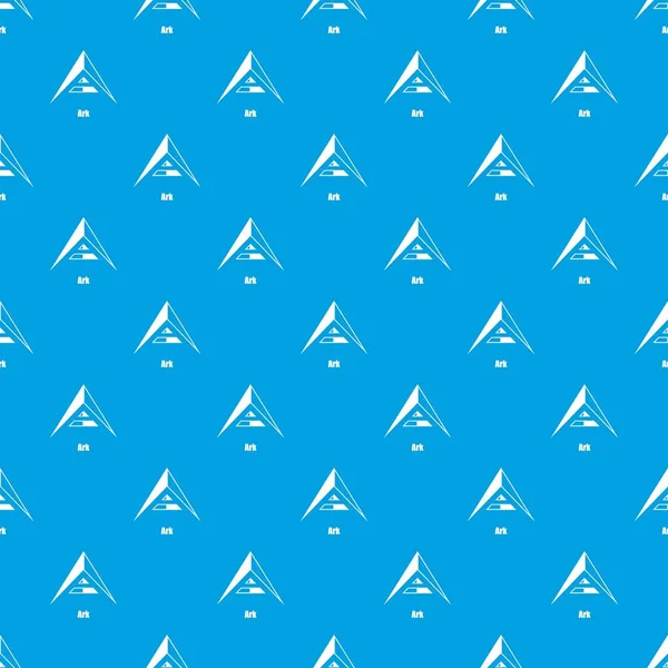 Arche vecteur de motif sans couture bleu — Image vectorielle
