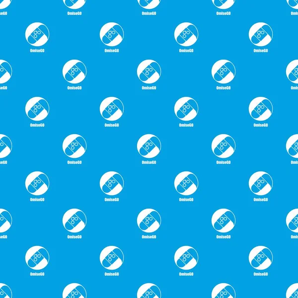 Omisego desen vektör kesintisiz mavi