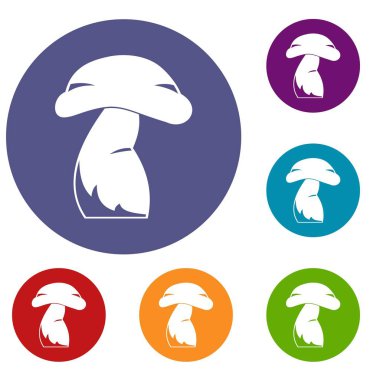 İyi mantar Icons set