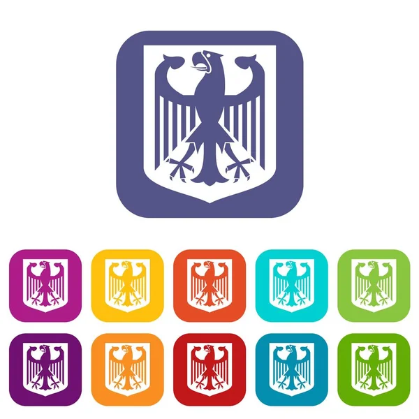 Coat of Arms of Germany icons set — Stock Vector