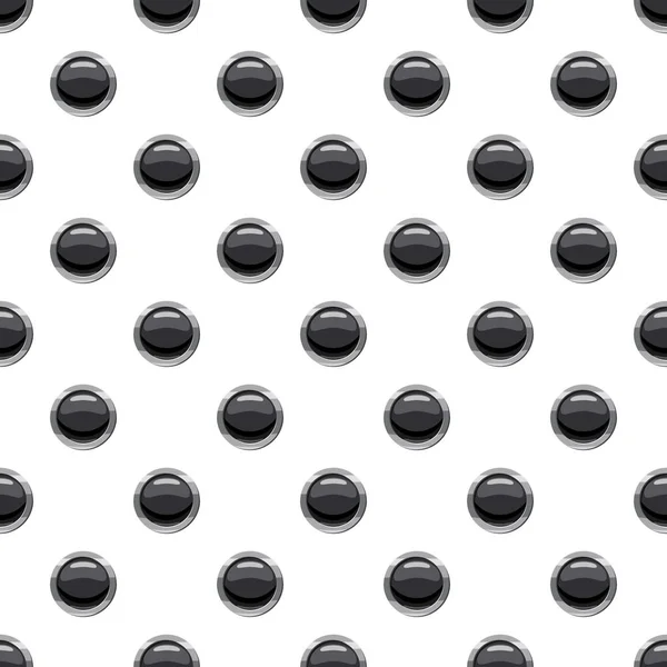 Round black button pattern — Stock Vector