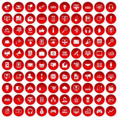 en iyi 100 web ve mobil simgeler kırmızı ayarla